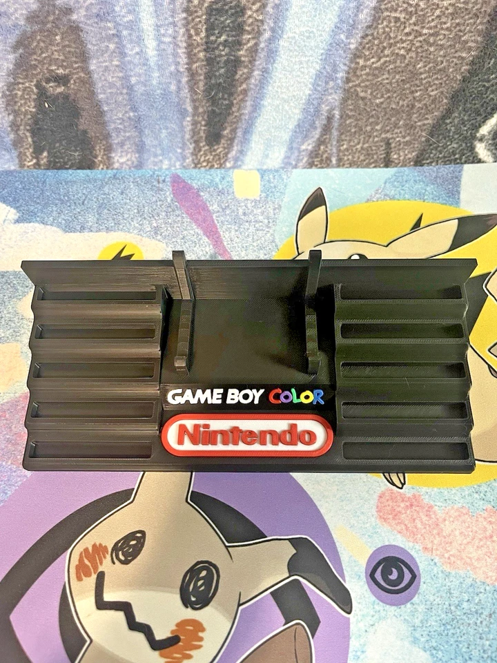 Soporte de exhibición a color Gameboy con soportes para cartuchos Foto 3 de 4
