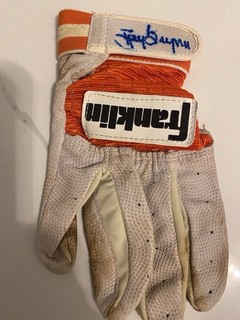 1988 HOF TONY GWYNN SIGNED FRANKLIN BATTING GLOVE IN PERSON SHEA STADIUM NY METS