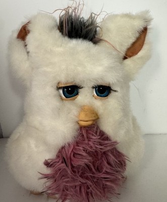 Vintage Furby Passion Fruit White Pink Gray 2005 Tiger Does Not