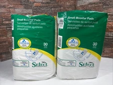 (2) SELECT Small Incontinence Products  Brand Diaper Booster Pad  Adult 30 Pack