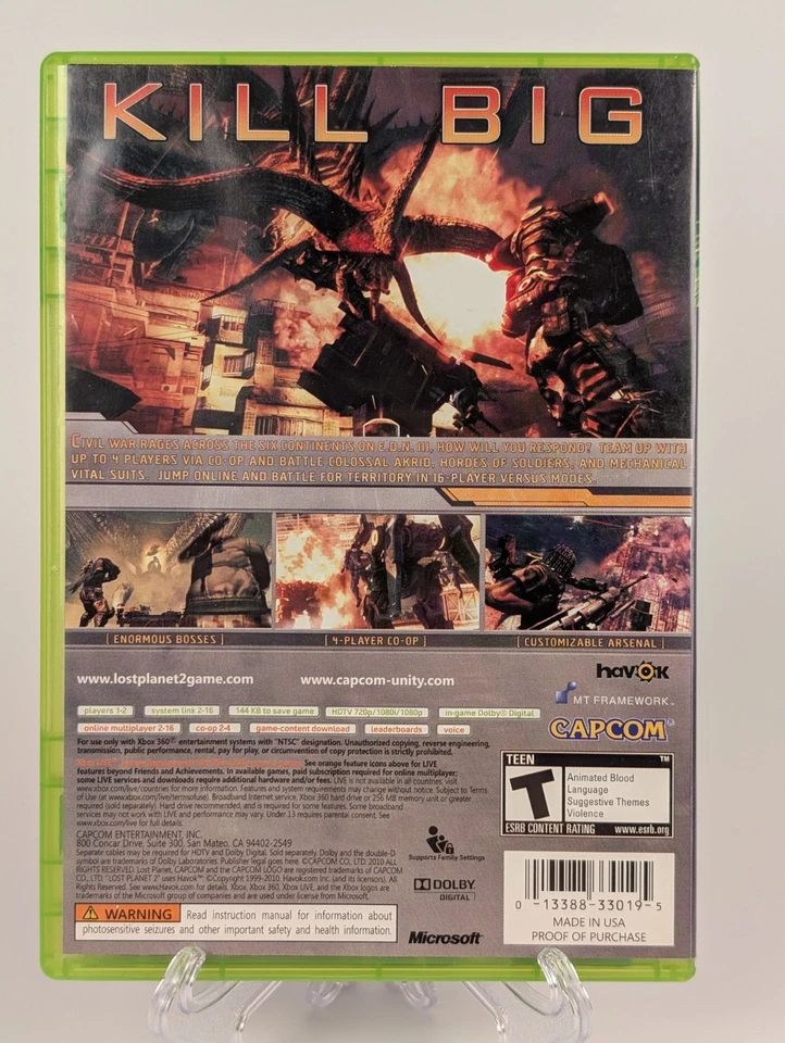 Lost Planet 2 (Microsoft Xbox 360, 2010) ➡️CIB Complete -Tested - Excellent 📀! - Image 2 of 4
