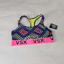 VSX Victoria's Secret The Player Racer back Sport Bra Pink Small New with Tags