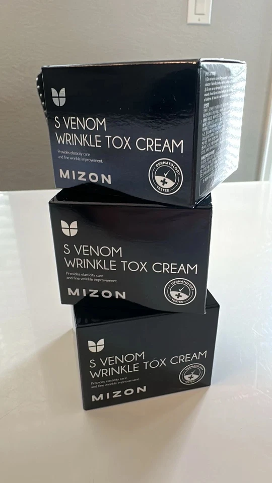 Paquete de 3 Crema Mizon S-Venom Wrinkle Tox 50 ml - Crema hidratante reafirmante con péptidos Foto 2 de 2