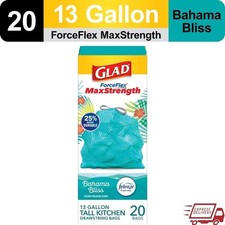 MaxStrength Scented Trash Bags 13 Gal Drawstring Leakproof Odor Control 20 Count