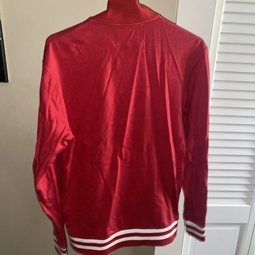 Giacca OHIO STATE BUCKEYES Stile Letterman Cucito Logo NCAA Adulto MEDIO Cerniera Intera - Foto 4 di 6