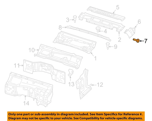 CHRYSLER OEM 18-23 Gladiator,Wrangler Cowl Cowl-Cowl Trim Screw 6512430AA