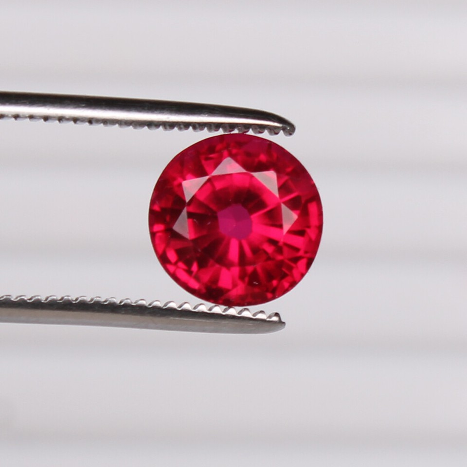 Natural Red Ruby 6.25 Ct Round Cut Loose Certified Gemstone Heated eBay