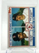 1983 Topps Red Sox Leaders/Checklist Baseball Card #381 NM-Mint FREE SHIPPING
