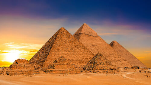 Fototapete Gizeh Pyramiden Ägypten - Kleistertapete oder Selbstklebende Tapete - Bild 1 von 2