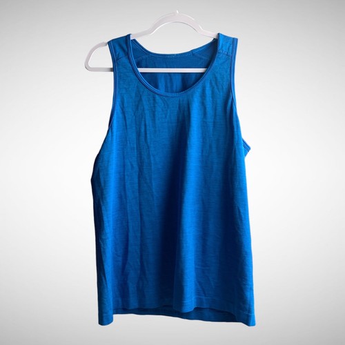 Lululemon Tank Top Womens Blue Work Out Medium Shirt Yoga Gym Workout Sleeveless