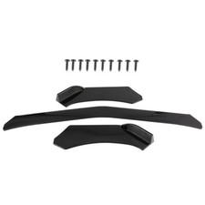 Universal Glossy Black Front Bumper Body Kit Spoiler Lip Abs Plastic Universal Glossy Black Front Bumper Body Kit Spoiler Lip Abs Plastic