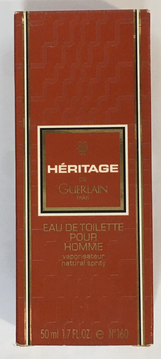 Heritage Eau de Toilette pour Homme Guerlain for Men 50ml New in