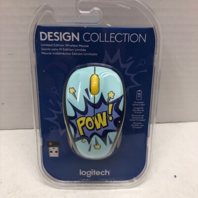 Logitech Design Collection Limited Edition Wireless Mouse POW 910-006122 - NEW!