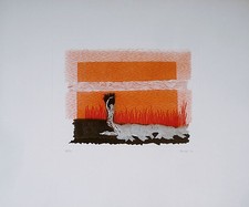 Rossello Mario. "Nudo" (1974) Acquaforte cm.50x60. Copia 32/50. Ed. Grafica Uno