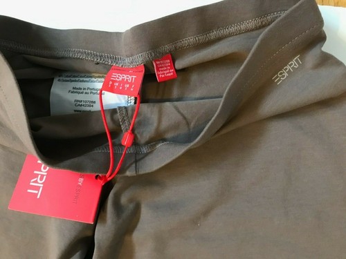 Esprit Essential Capri Leggings, Taupe, Small, NEW with tag - Picture 4 of 5