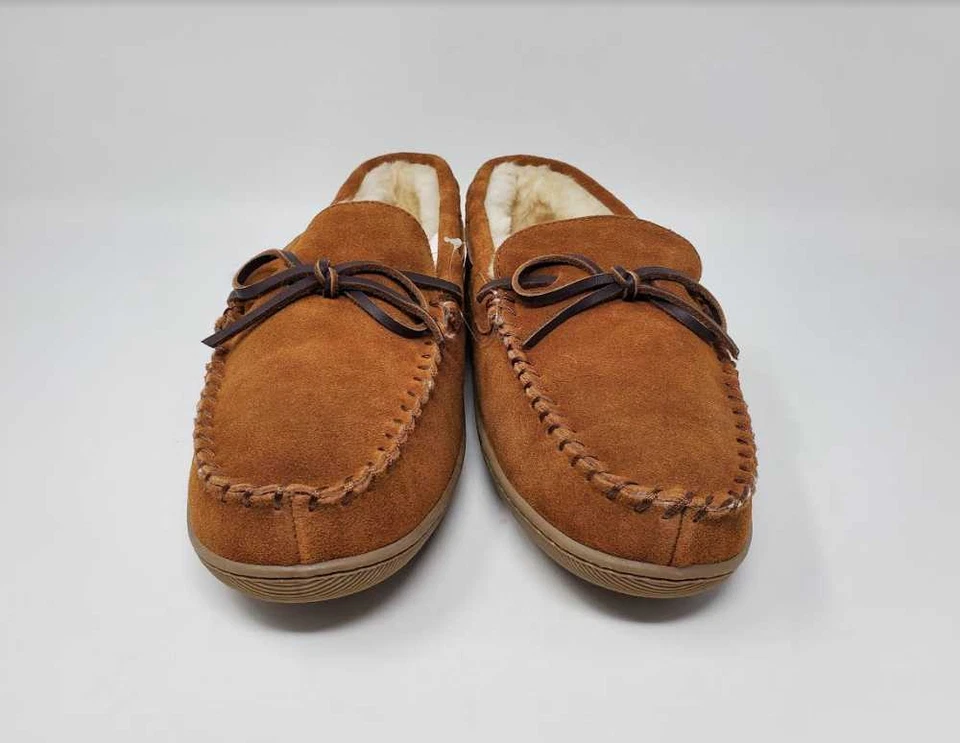 NUEVO HOMBRE J CREW CLÁSICO GAMUZA MOCASÍN ZAPATILLAS SIN CORDONES EN GAMUZA CARAMELO Foto 2 de 4