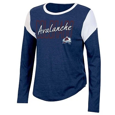 NHL Colorado Avalanche Women's Long Sleeve Polo T-Shirt - S