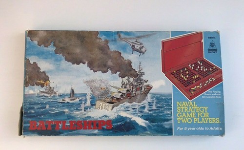 Vintage Battleships Naval Strategy 1970 Game For Two Players Family Game Board - Picture 11 of 12