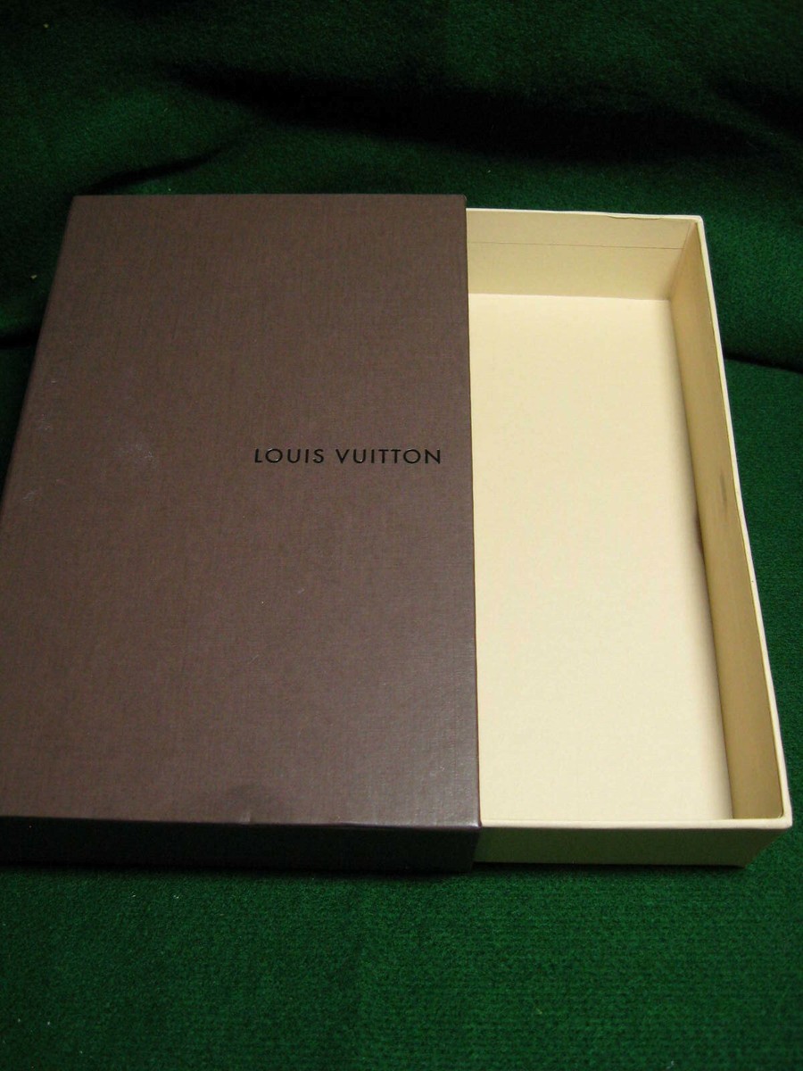 Louis Vuitton rectangular jewelry tray brown box EMPTY BOX ONLY FREE SHIP  BOX