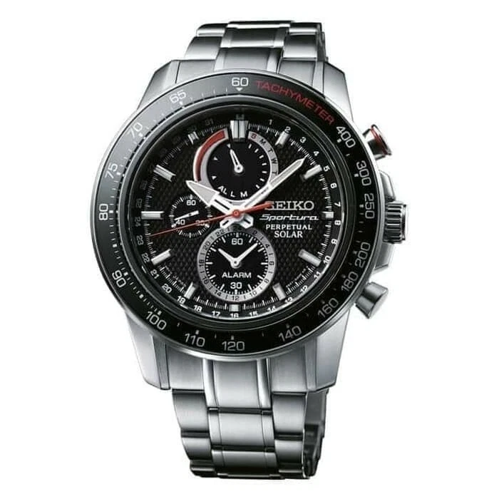 Sportura SSC357P1 Solar Perpetual Silver Black Alarm | eBay