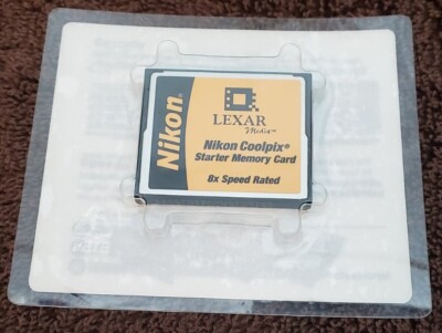 NEW Nikon Coolpix Lexar Starter Memory Card 16MB 8X Speed Compact