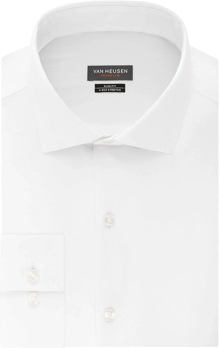 Van heusen fitted top stretch dress shirt