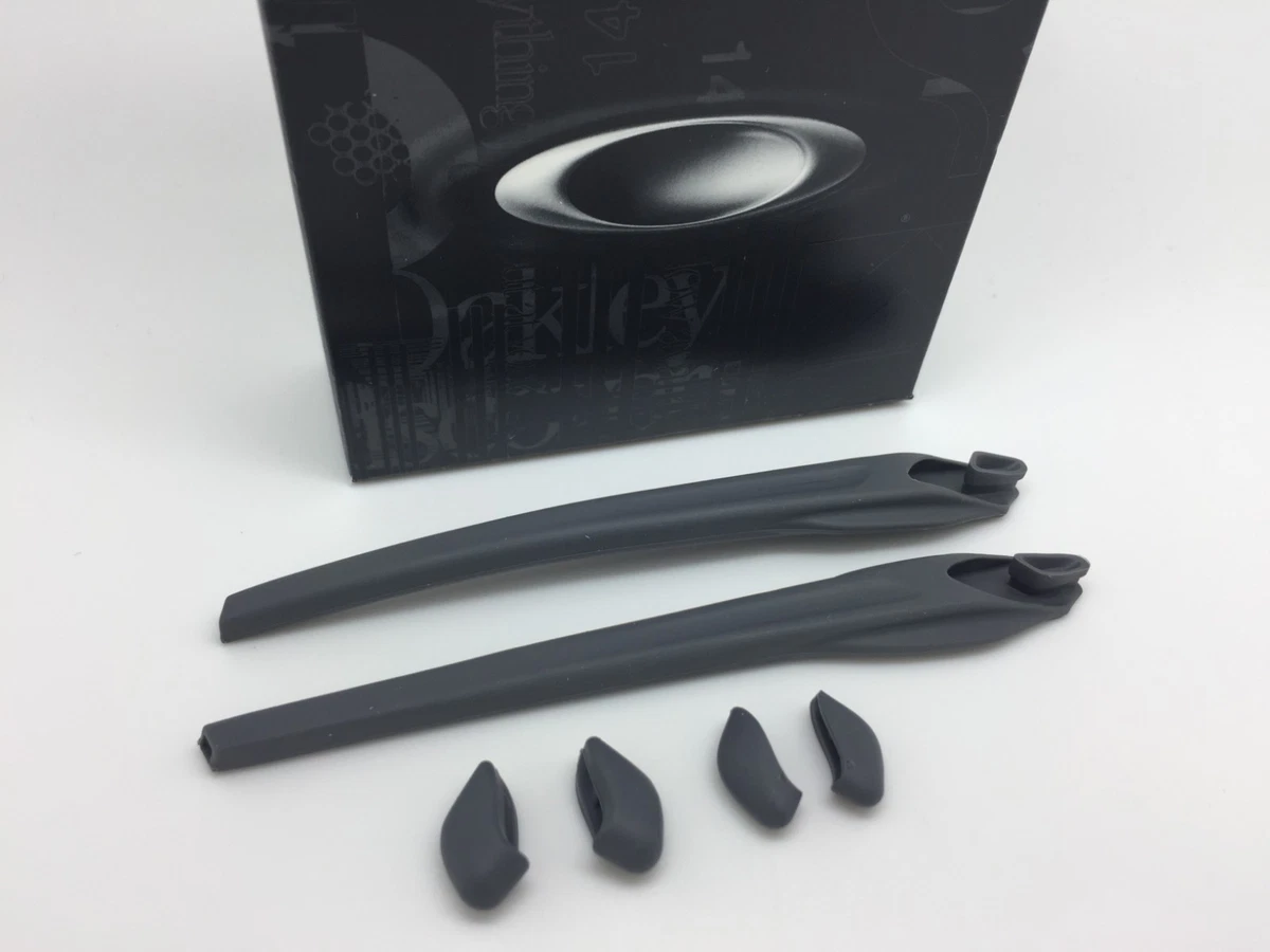 AUTHENTIC OAKLEY FLAK 2.0 EAR SOCKS NOSE PADS KIT Slate NEW