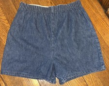 Vintage 1980s Wrangler Denim Pull-On Mom Shorts Mod Size 2