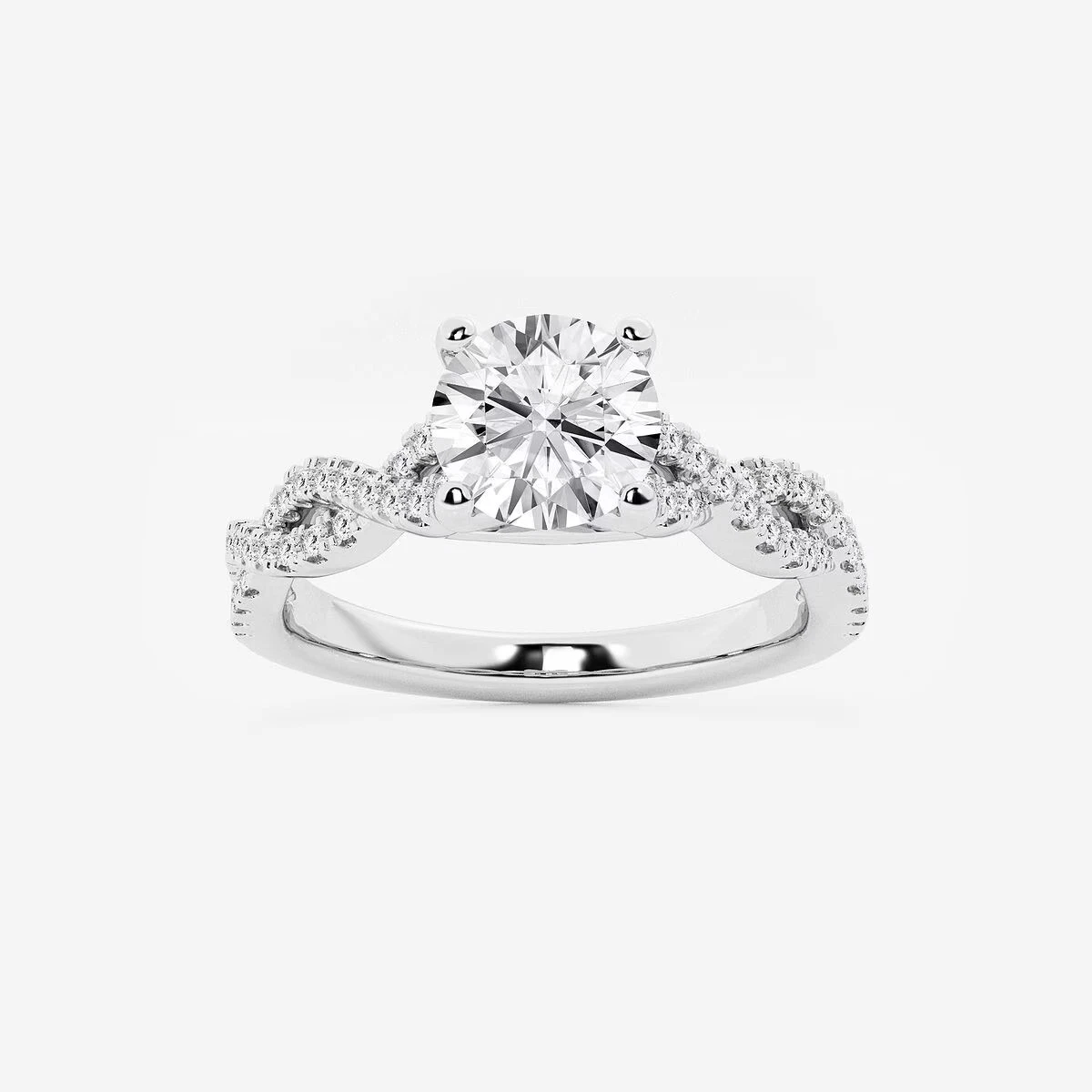 1.25ct IGI Certified Lab Grown Diamond Engagement Ring Round Cut 14k Gold image-1