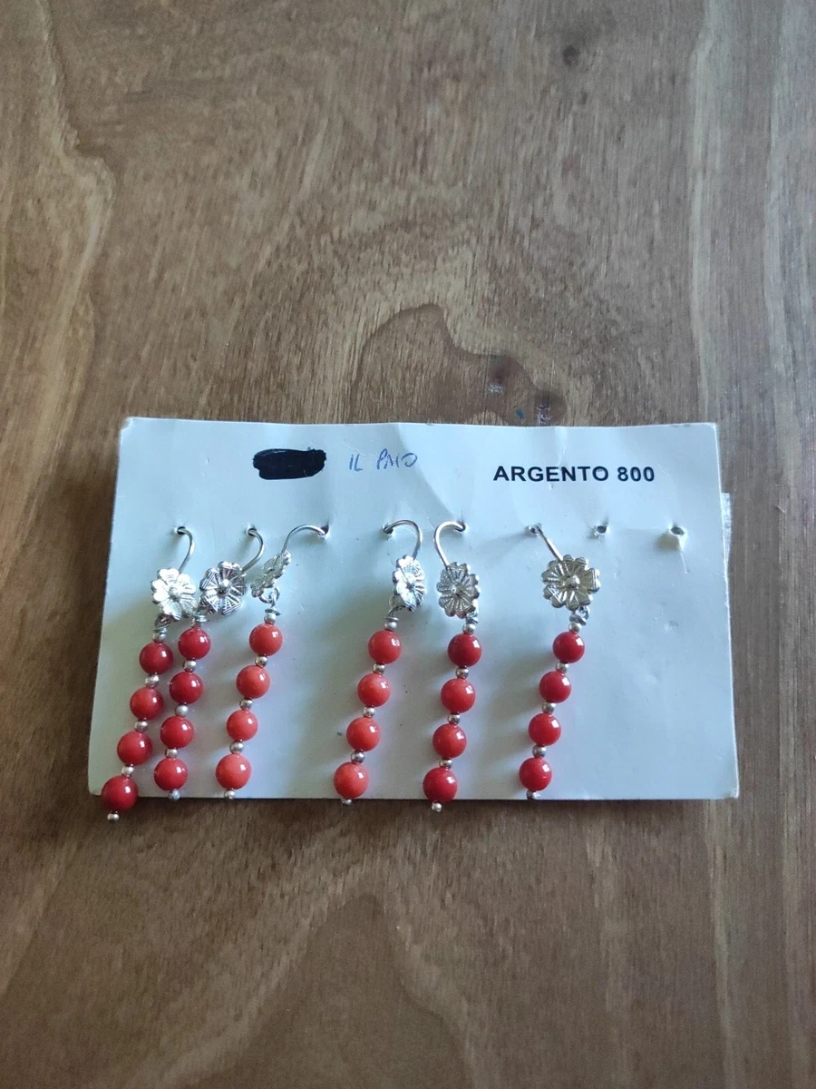 Orecchini Pendenti In Argento 925 Donna Multicolore - Pietre Create