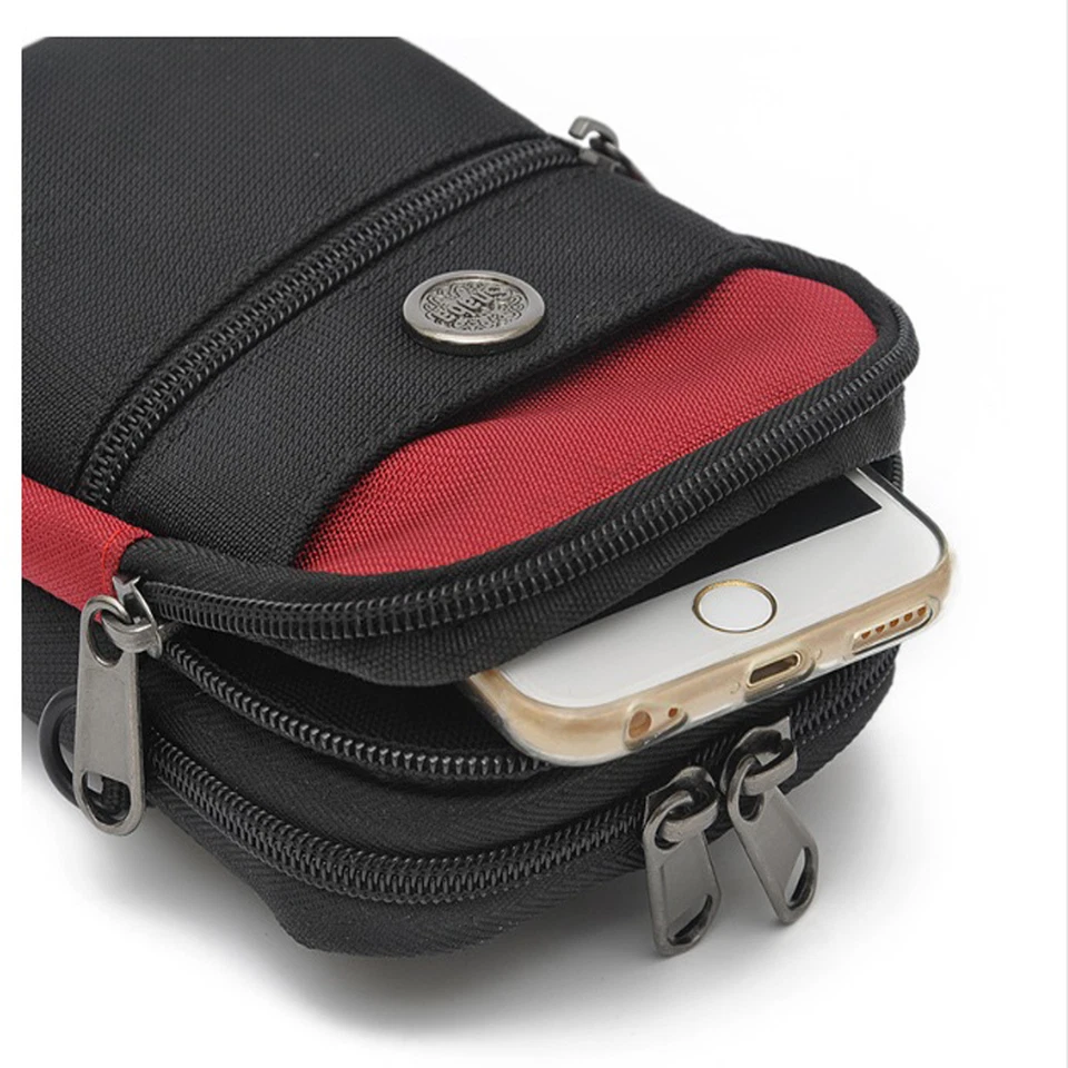 Waist Belt Bum Bag Sport Travelling 4 Tablet Phone Case Cover Molle Purse Pouch - Image 3 of 4