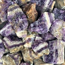Banded Amethyst - Rough Rocks For Tumbling - Wholesale Stones Crystal (mexico)