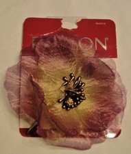Revlon Purple Flower Coutoure Hair Accessory Clip RV4714