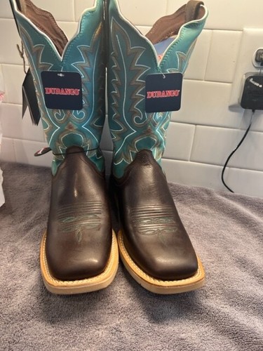 DURANGO® LADY REBEL PRO™ WOMEN’S HICKORY ARCTIC BLUE WESTERN BOOTS DRD0443 -NEW - Picture 3 of 7