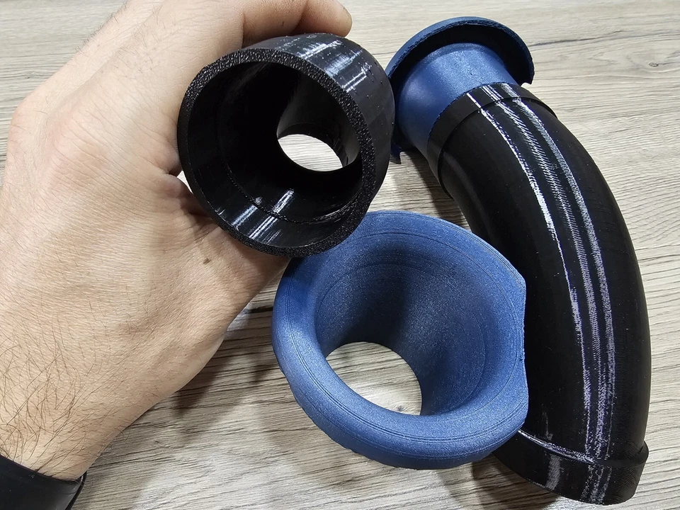 KIT CORNETTI TROMBE CONO ASPIRAZIONE CORPO FARFALLATO ORIGINALE TMAX T-MAX 560 - Immagine 2 di 4