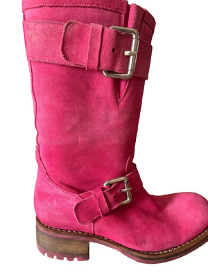 Biker Boots, Free Lance, Frankreich, super in Pink, seltene Farbe