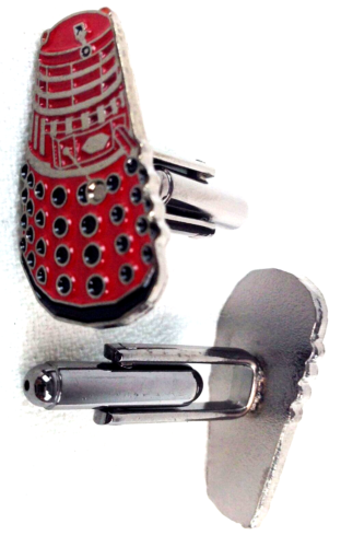 RED DALEKS - Doctor Who BBC TV Series - UK Imported Cufflinks - Picture 1 of 2
