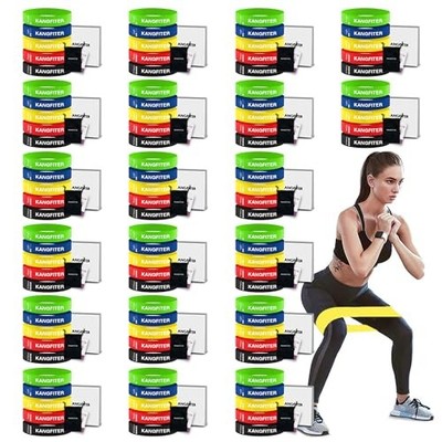 100 PCS Bulk Resistance Bands, Loop Exercise Bands Set for Gym Colorful 100 PCS