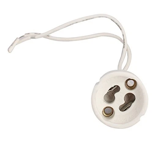 LISSEK 5 10 20 50 100 SET Fassung GU10 Halogen LED Sockel Keramik mit Kabel