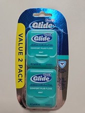 NEW 2 Pack Oral B Glide Pro Health Comfort Plus Floss Mint 87.4 YD ORIGINAL