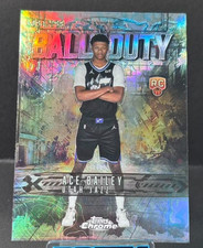 Ace Bailey 2025-26 Topps Chrome /299 Ball Of Duty Teal RC Jazz #BD-24