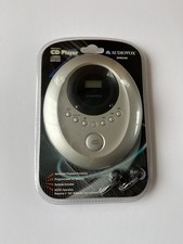 NEW Audiovox CD Player DM8220S Portable Compact Disk Earbuds Silver Anti-Skip