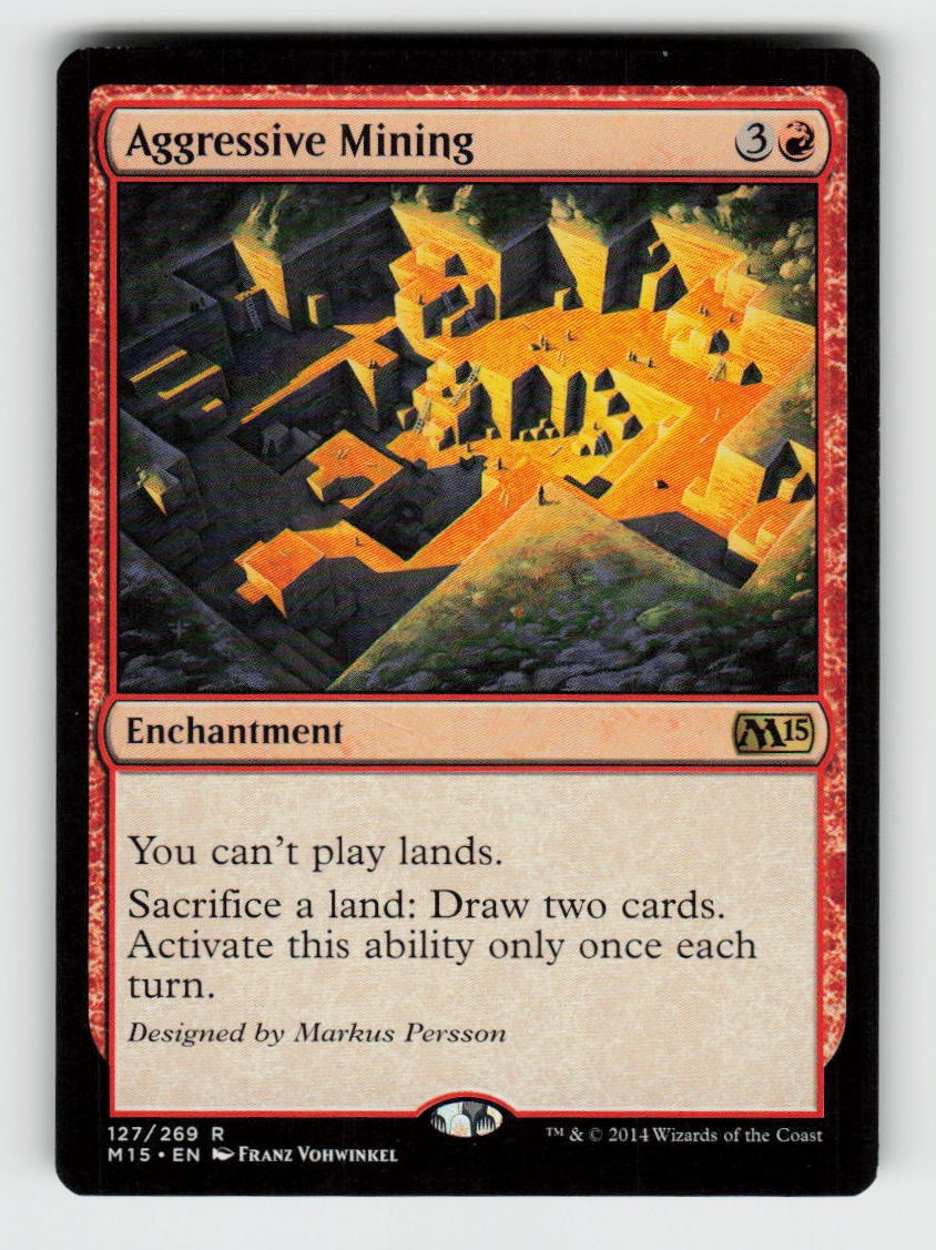 Aggressive Mining 127 Rare Magic 2015 (M15) Magic: The Gathering Near Mint