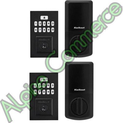 *2-Sets* Kwikset SmartCode 260 Keypad Electronic Pad Matte Black 992600-006