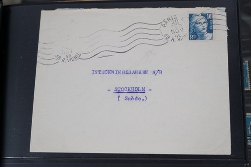 FRANCE COLLECTION OF 925+ STAMPS & 40 COVERS STORED IN RED TIMBRES ALBUM - Picture 6 of 24