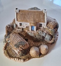 Vintage collectible is a Lilliput Lane miniature model titled "Ballykerne Croft"