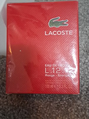 Brand New Lacoste L.12.12 Rouge-Energetic 3.3 FL. OZ. Men display picture 1