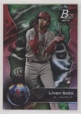 2023 Bowman Platinum Emerald Ice Foil 17/299 Livan Soto #22 jc3
