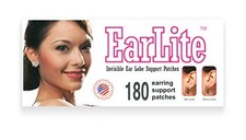 180 60 Ea X 3 packs Invisible Earring Ear Support Waterproof Patches in Zip...