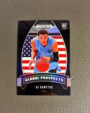 2020 Prizm Draft Picks Global Prospects RJ Hampton Black 1/1 ROOKIE RC #99